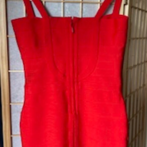 Red Bandage Mini Dress - Picture 4 of 4